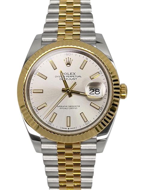 rolex datejust silver met goud|rolex 41 datejust ever gold.